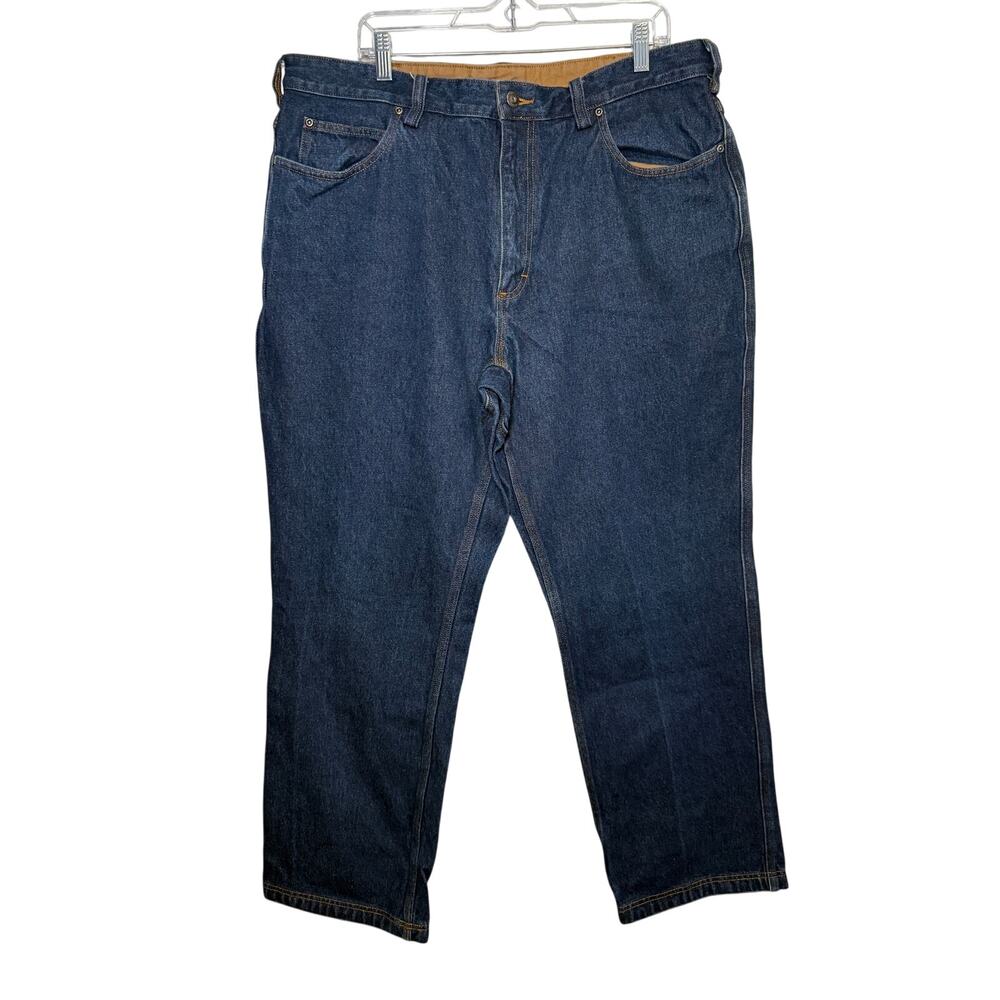Duluth Trading relaxed fit dark wash jeans mens‎ 40x32 outdoor chore workwear
